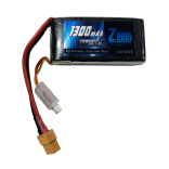 BATERIA DE LIPO 2S 7.4V 1300MAH 30C COM PLUG XT60 ZEEE POWER 1300-30C-2S-XT60